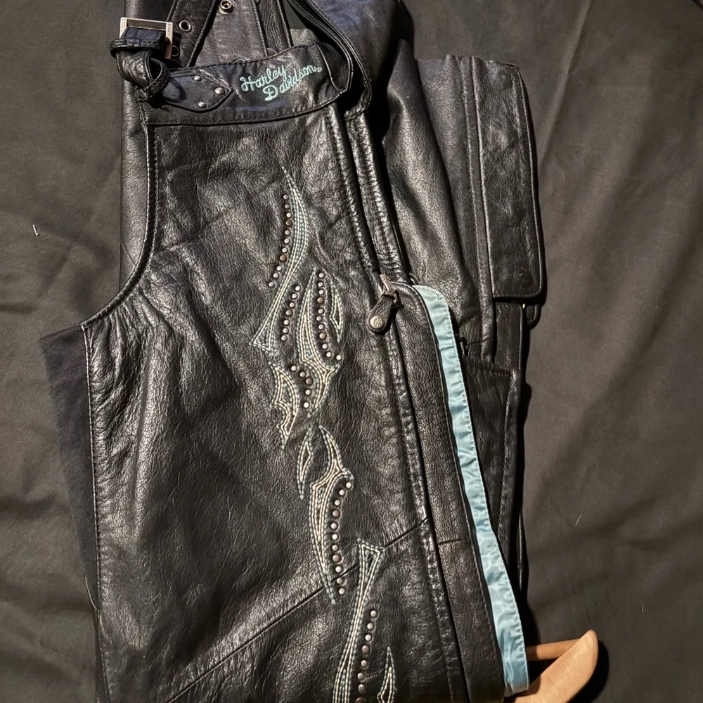 Vintage Harley-Davidson Black Leather Women Chaos Small - Picture 4 of 12